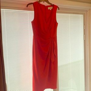 Badgley Mischka red cocktail dress size 8
